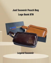 Jual Souvenir Pouch Bag Logo Bank BTN