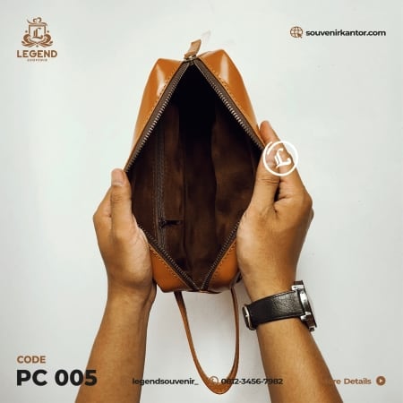 pouch kulit asli