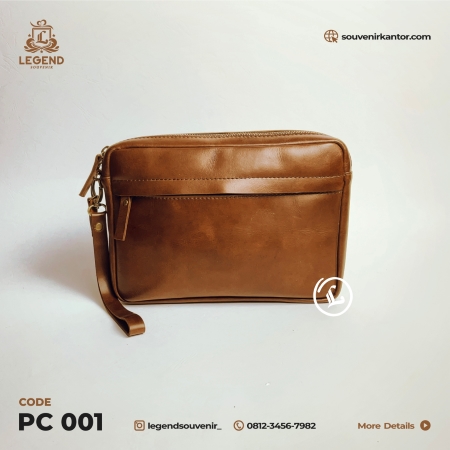 pouch kulit asli
