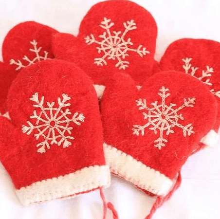 sarung tangan natal sarung tangan natal