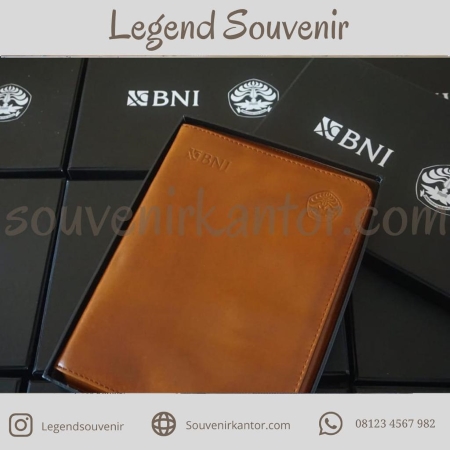 souvenir perusahaan cover buku agenda kulit