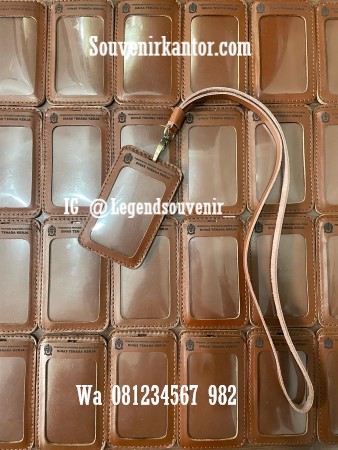 Id Card Holder Kulit souvenir BRI