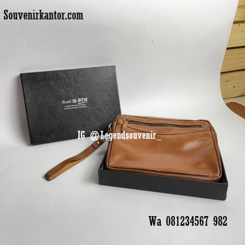 tas handbag kulit souvenir bank indonesia