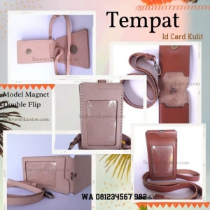 tempat id card kulit magnet double flip tempat id card kulit magnet double flip