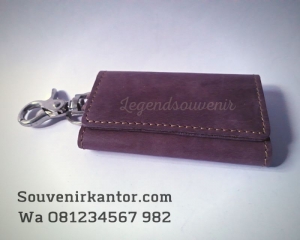 jual souvenir kantor di solo gantungan kunci kulit