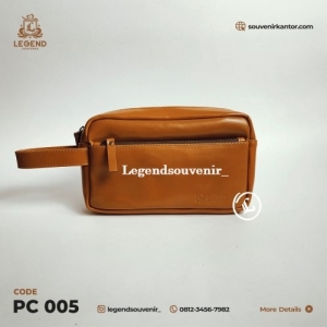 souvenir promosi doktor daily pouch bag kulit